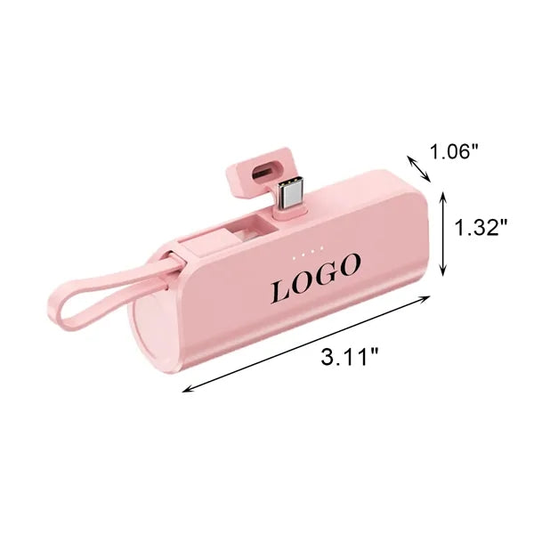 Portable Charger 5000mAh Small Power Bank Phone Holder