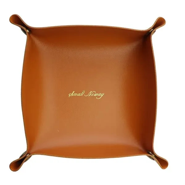 Leather Valet Tray Organizer