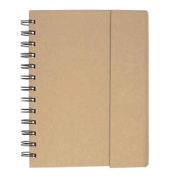 Eco-Recycled Magnetic Journal with Sticky Notes & Tabs