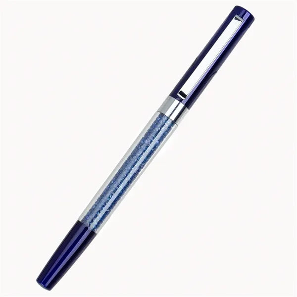 Metal Crystalline Ballpoint Pen with Clip