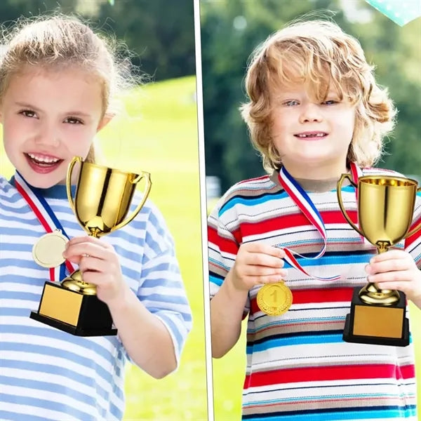 Plastic Gold Award Trophy Cups
