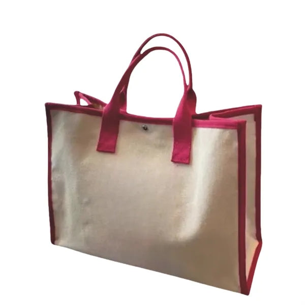 Canvas Tote Bag with Ribbon
