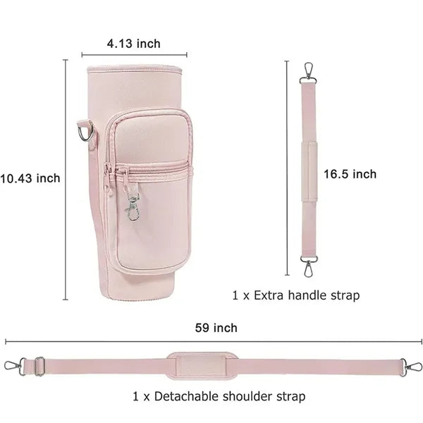 40OZ Bottle Pouch Holder With Phone Pocket