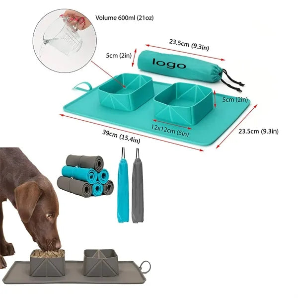 Silicone Foldable Non-Slip Pet Bowl