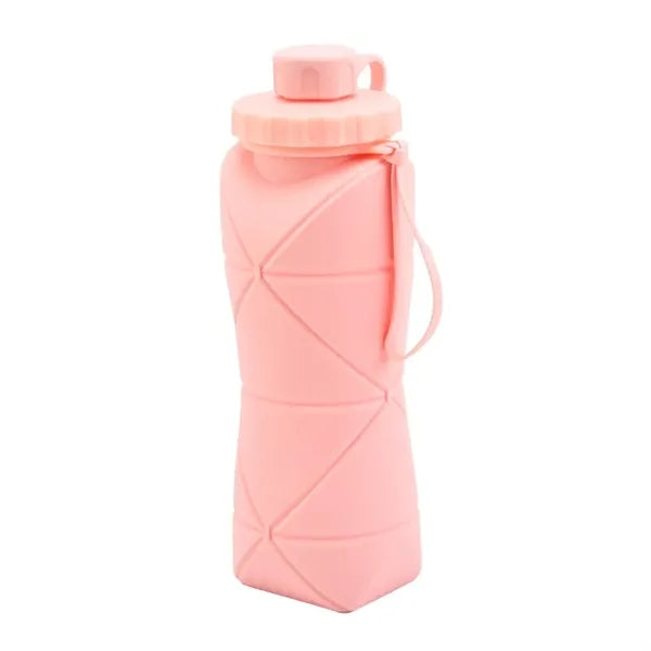 600ml Leak-Proof Collapsible Silicone Sports Water Bottle