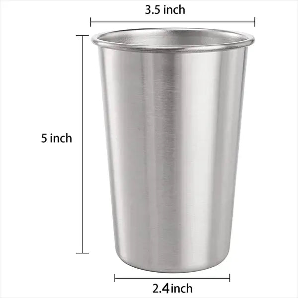 16 Oz Single Wall Stainless Steel Cup