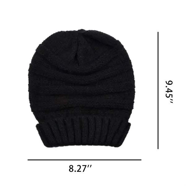 Acrylic Beanie Cozy Versatile Winter Essential Stacked