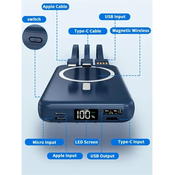 Magnetic Wireless Power Bank