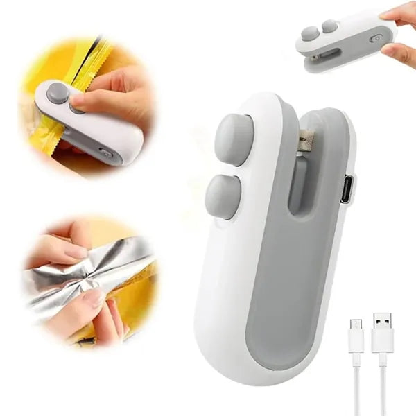 Usb Rechargeable Chip Bag Sealer Heat Seal Tool