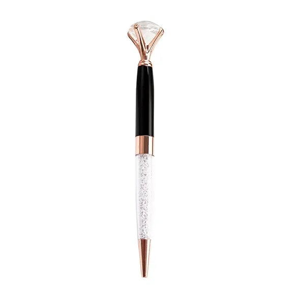 Diamond-Shaped Retractable Metal Ballpoint Pen