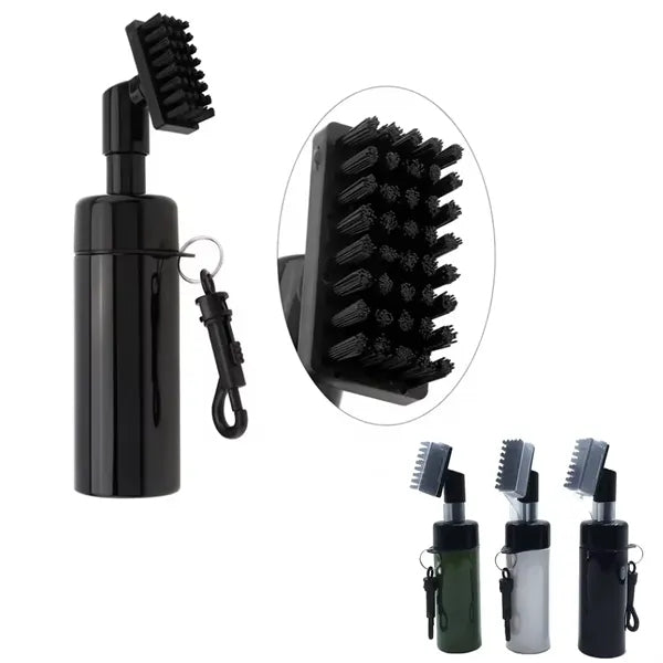 Golf Club Brush Cleaner with Retainer Clip and Squeeze Water