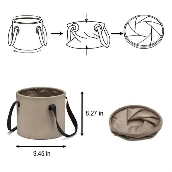 Collapsible Portable Folding Camp Bucket