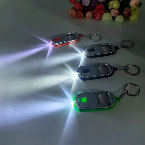 LED Key Chain with Bottle Openers