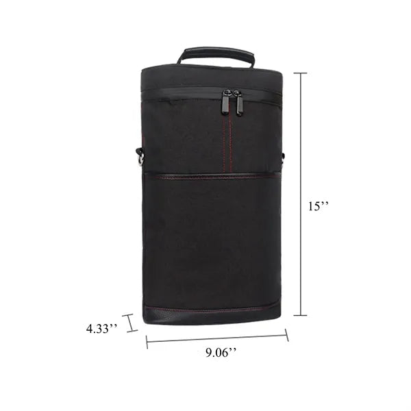 Outdoor Insulated 2 Bottle Wine Tote Bag