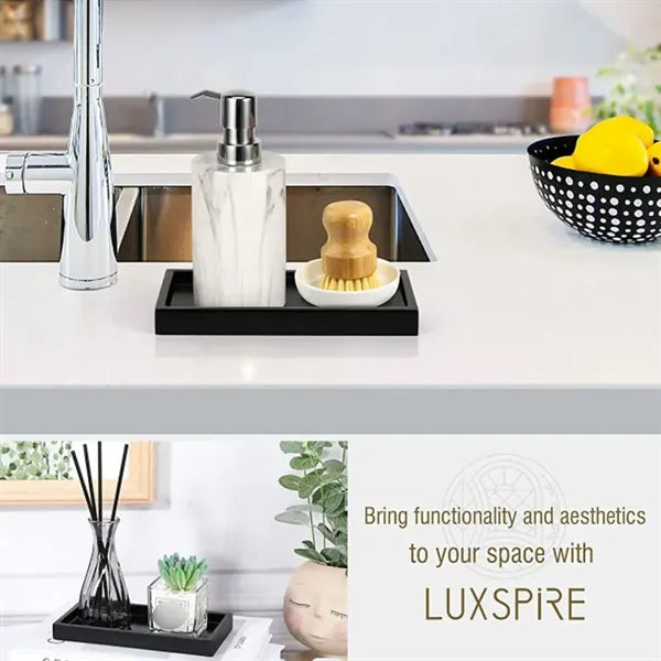 Silicone storage kitchen counter vanity soap bathroom tray