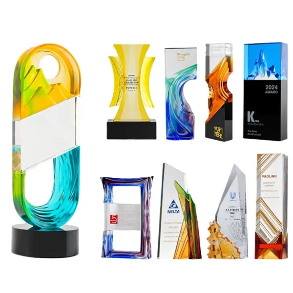 Crystal Glass Trophy Award