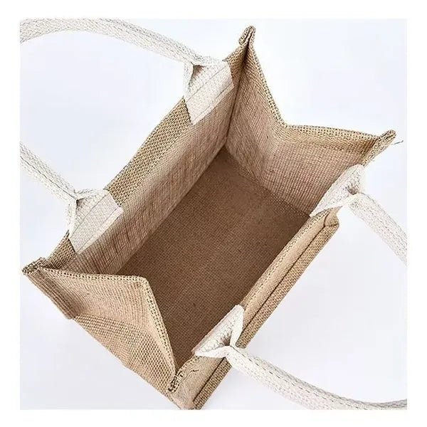 Practical Portable Multipurpose Customizable Jute Tote Bag