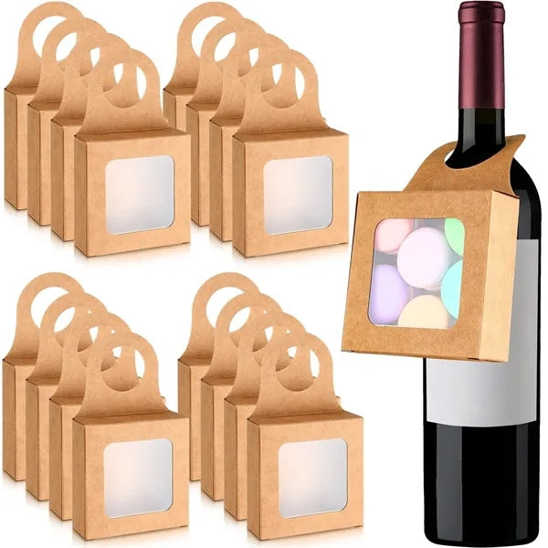 Hanging Foldable Gift Window Wine Boxes