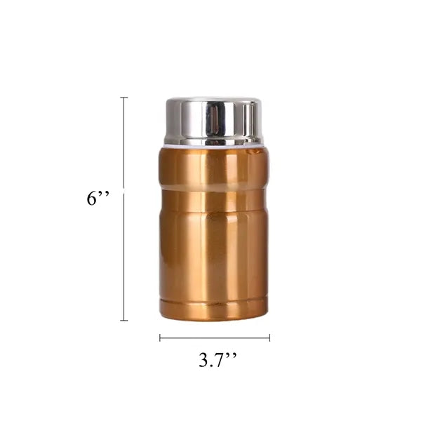 304 Stainless Steel 17oz Thermal Food Flask With Spoon
