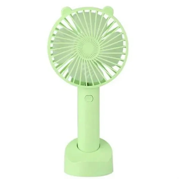 Rechargeable Handheld Portable Fan w/Mobile Phone Holder