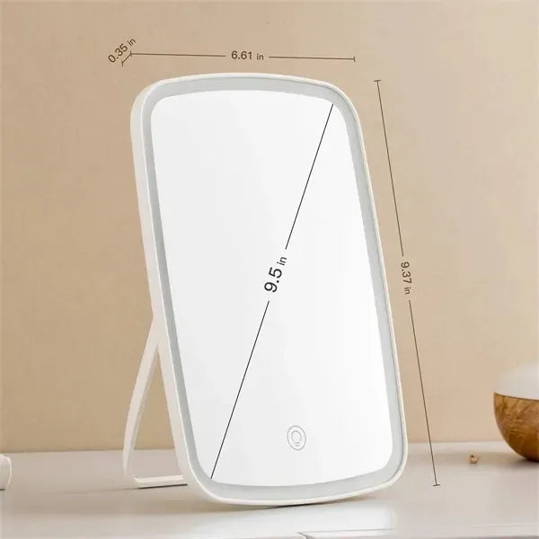 Makeup mirror with LED light