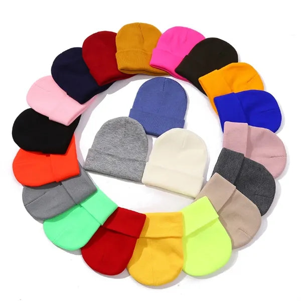 Embroidery Knitted Beanie Hat