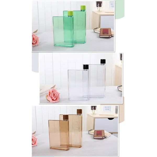 A6 Memo Notebook-Shape Plastic Water Bottle/Mug