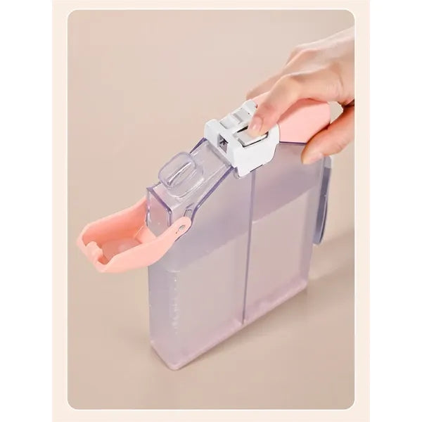 A5 Memo Pop-up Water Bottle with Double Compartment