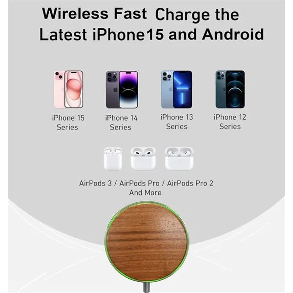 15W Fast Wireless Charger Qi Charging Pad
