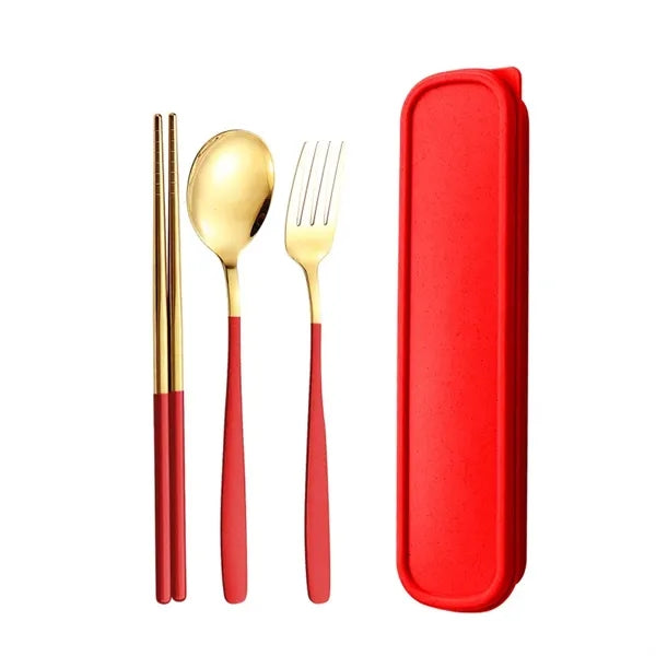 Portable Travel Utensils With Case
