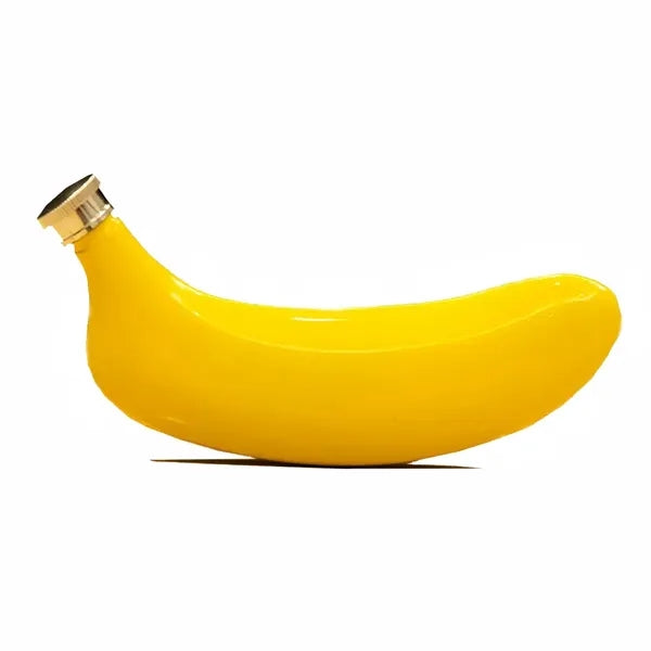 5oz Stainless Steel Banana Shaped Hip Flask