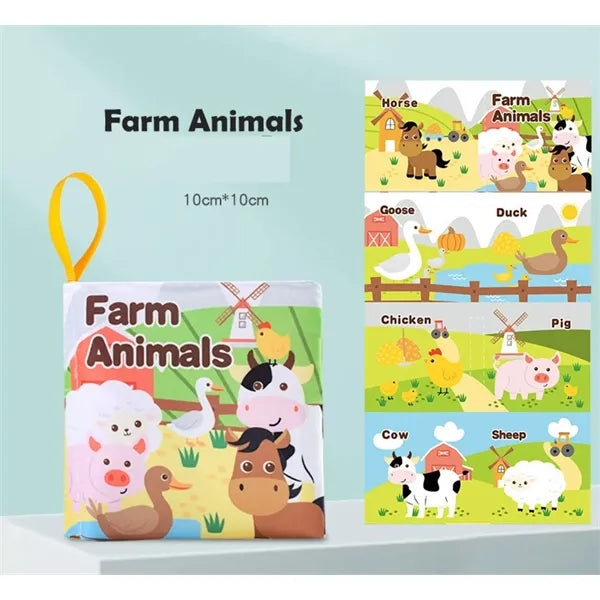 Early Development Soft Baby Book Sensory Travel Toy