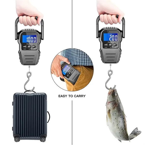 110lb/50kg Luggage Scale Digital With Measuring Tape