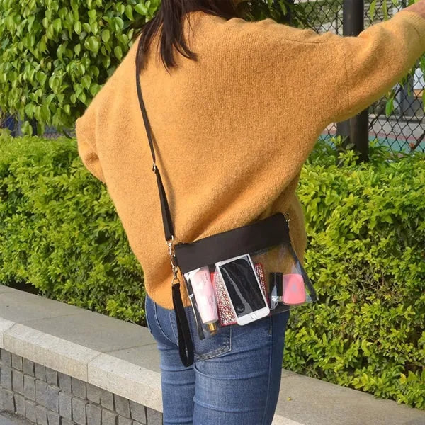 Transparent PVC Women's Crossbody Handbag