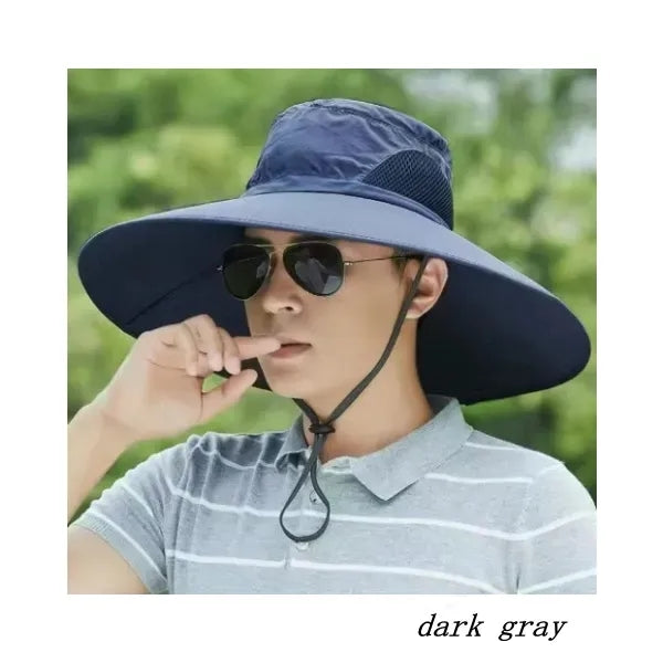 Visor fishing Oversized brim bucket hat