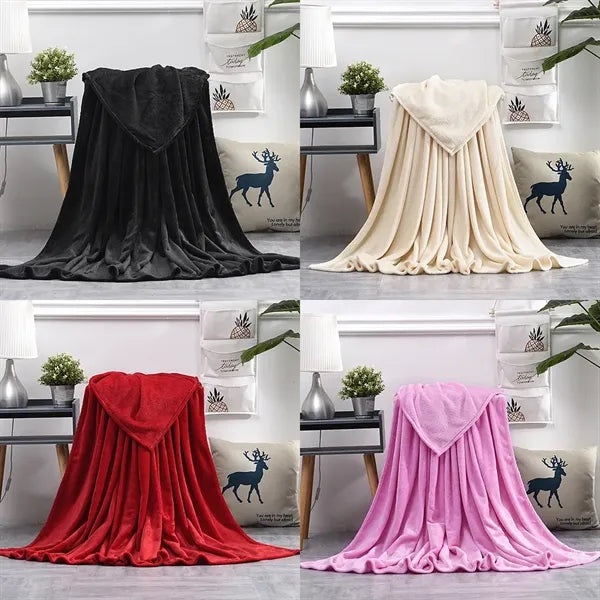 Promo Soft Flannel Throw Blanket