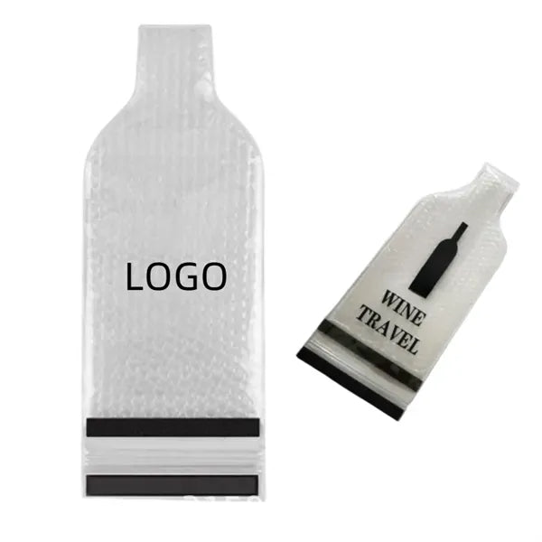 PVC Red Wine Bottle Protector Bubble Travel Bag