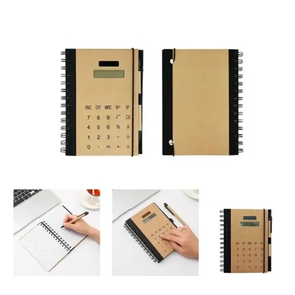 Spiral Notebook With Calculator