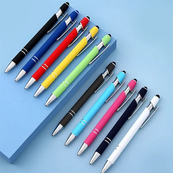 Rainbow Soft Touch Stylus Ballpoint Pen