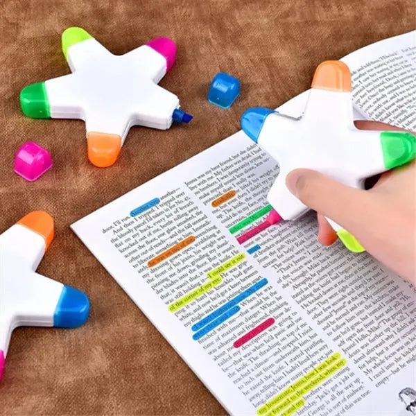 Brush Tip Highlighters Light Color Fluorescent Pens