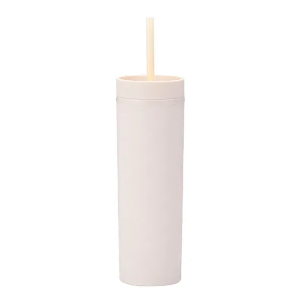 Straight Water Cup with Straw