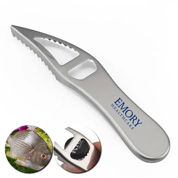 Multifunctional stainless steel fish scale planer bottle ope
