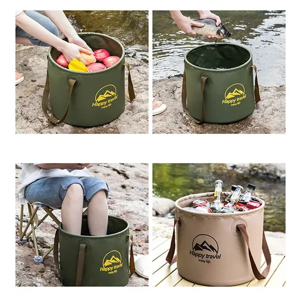10L Portable Collapsible Outdoor Bucket