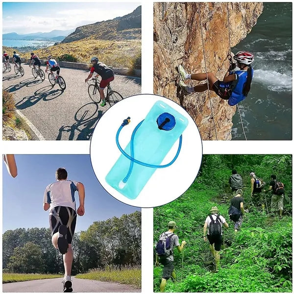 2L Foldable Portable Water Bag For Outdoor Cycling Hiking