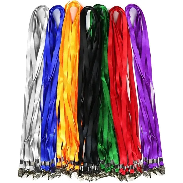 3/8" Lanyard/Mask Holder w/ 2 Bulldog Clips