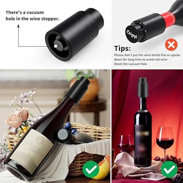 Press-Type Wine Bottle Vacuum Stopper