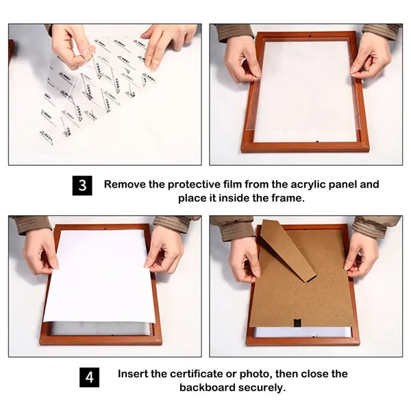 Wooden Certificate Frame