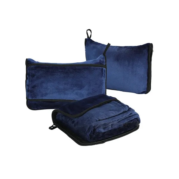 Foldable Flannel Travel Blanket