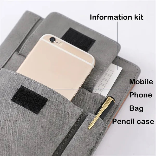 A5 PU Leather Notebook Eye Protection with Slip