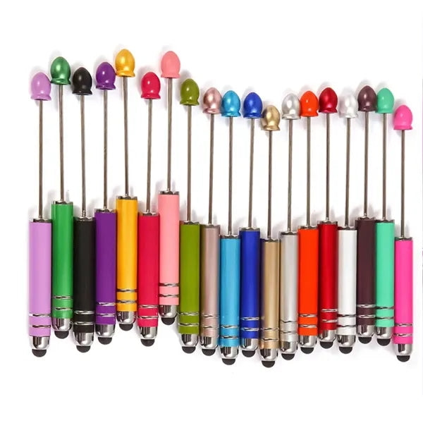 Beadable DIY Customizable Craft Pens with Black Ink